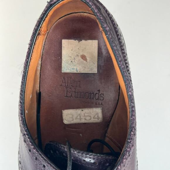 Allen Edmonds Strand Cap-Toe Brown Leather Oxford Dress Shoes Men 9 main image 9